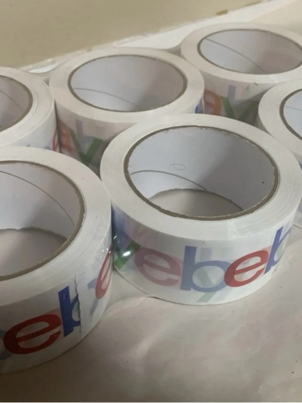 New 6 Rolls eBay Branded Shipping Tape 75 yds x 2